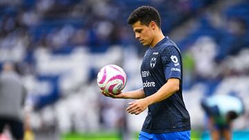 Alfonso González previo a un partido de Monterrey.