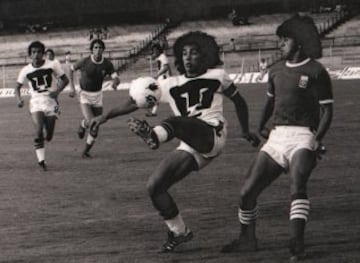 Debutó con los Pumas de la UNAM, donde jugó de 1976 a 1981 y ganó dos títulos de liga.