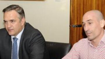 <b>REUNIÓN. </b>Astiazarán y Rubiales fijaron las próximas reuniones.