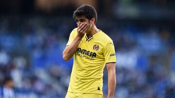 SAN SEBASTIAN, SPAIN - DECEMBER 18: Gerard Moreno of Villarreal CF reacts during the LaLiga Santander match between Real Sociedad and Villarreal CF at Reale Arena on December 18, 2021 in San Sebastian, Spain. (Photo by Juan Manuel Serrano Arce/Getty Image