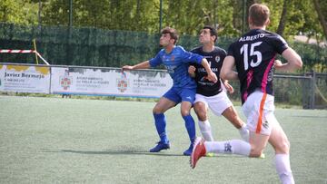 Imagen del partido entre el Valle de Egüés y el Cirbonero.