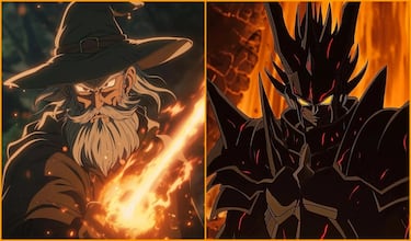 This is what the characters from “The Lord of the Rings” would look like in the world of “Dragon Ball”: Aragorn, Gandalf, Sauron...