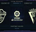 Resumen y goles del Elche vs. Cádiz de la Liga Santander