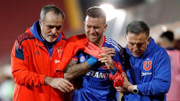 Zaldivia preocupa a la U y a Berizzo