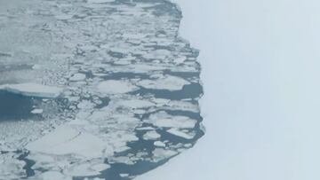 Desvelan las primeras imágenes del enorme iceberg A81 