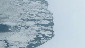 Desvelan las primeras im¨¢genes del enorme iceberg A81