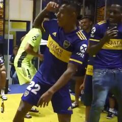 Fabra y Villa prenden el vestuario de Boca Juniors con este baile