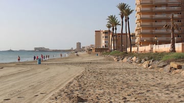Al igual que sucede en otras localidades como San Pedro del Pinatar, Mazarrv=n, vÅguilas o Cartagena, entre otras, de La Manga podrv?an incluirse varias de las playas que conforman este ÄòbrazoÄô de arena de 20 kilv=metros de longitud por apenas medio de ancho, v?nico en la penv?nsula, que separa la laguna salada del Mar Menor y el Mediterrv°neo. Y Playa Banco del Tabal es una de ellas.