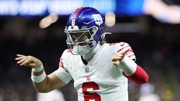 The Giants rookie quarterback’s mom, Kara, has become a surprise star among fans after CBS cameras kept finding her in the crowd.