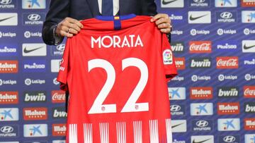 Presentaci&oacute;n de &Aacute;lvaro Morata como nuevo jugador del Atl&eacute;tico de Madrid.