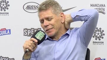 Autuori en rueda de prensa después de la derrota contra tolima