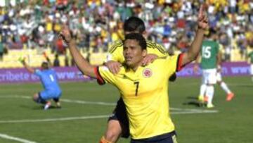 Carlos Bacca vuelve a celebrar en La Paz despu&eacute;s de cinco a&ntilde;os y medio.