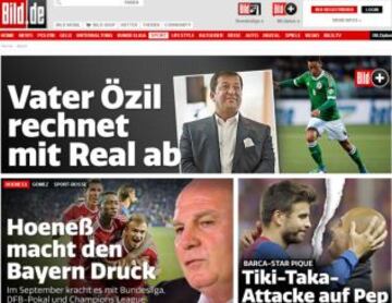 Portadas de la prensa extranjera