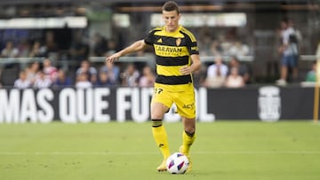 Carlos Nieto, en el partido frente al Cartagena.