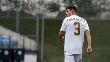Fran García, con el Castilla.