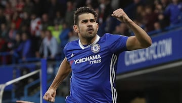 El delantero hispano-brasile&ntilde;o del Chelsea, Diego Costa.