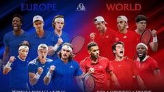 Desvelados los 12 protagonistas de la Laver Cup 2023