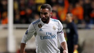 Carvajal, en partido de Champions.