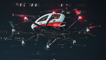 El trofeo de la Superliga de China, en el interior de un dron