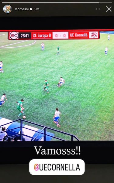 Messi ya es uno más del Cornellá