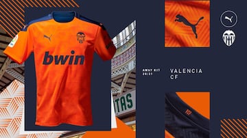 Así son las nuevas equipaciones del Valencia para la 20-21