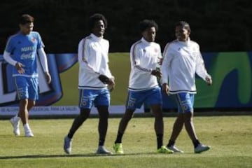 La Selección Colombia realizó su último entrenamiento en la Sede de la Universidad Católica San Carlos de Apoquindo.