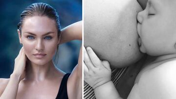 Candice Swanepoel reivindica la lactancia dando el pecho a su hijo en Instagram