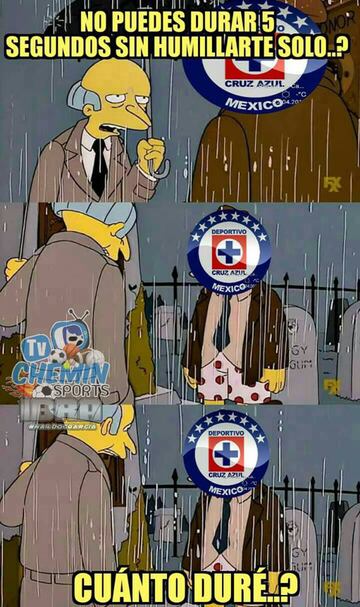 Los memes no perdonan la derrota del Cruz Azul