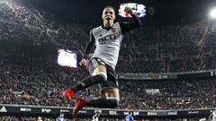 Rodrigo celebra un gol.