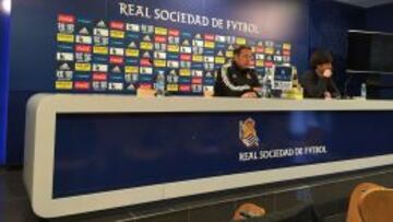 Eusebio Sacristán, en rueda de prensa.