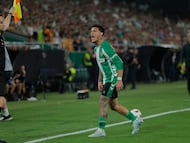 Antony, en el cierre del duelo.