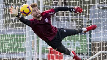 Remiro, en unos ejercicios de Lezama