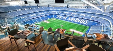 Todos los restaurantes que hay en el Santiago Bernab¨¦u y los que est¨¢n por venir: precios desde 30 euros, cartas exclusivas y vistas al estadio