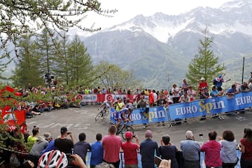 Miguel Ángel López fue tercero en la edición 101 del Giro de Italia, estos son sus mejores momentos en la competencia que termina con el triunfo de Christopher Froome.