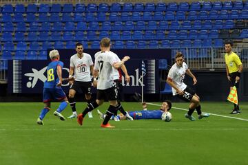 Momento del partido entre Austria y Andorra