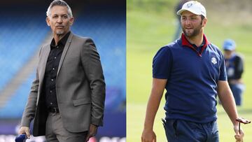 Gary Lineker y Jon Rahm.