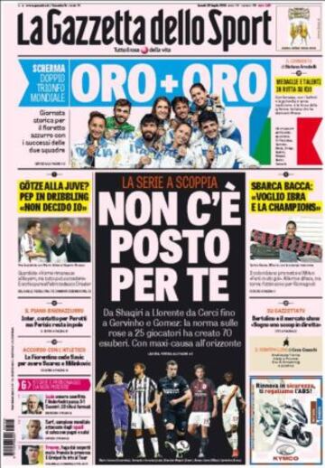 Portadas de la prensa deportiva