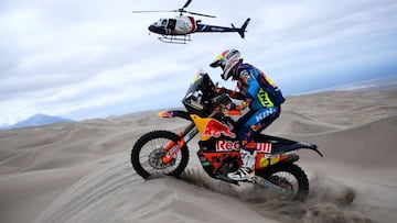 Matthias Walkner con la KTM en Per&uacute;.