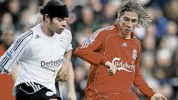 <b>MAGISTRAL. </b>Torres marcó ayer con la izquierda después de deshacerse de dos defensas del Derby.