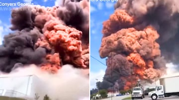 Chemical explosion triggers mass evacuation as toxic cloud looms over Conyers, Georgia