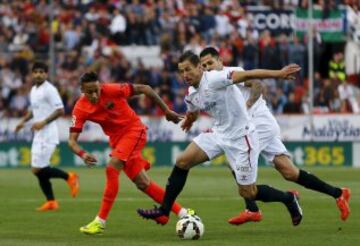 Neymar y Krychowiak.
