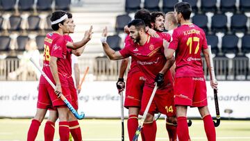 Imagen de la Selección española masculina sub-21 durante el Europeo junior de Valencia.