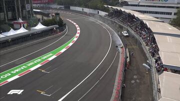 Espectacular accidente de Bottas en la clasificación de México