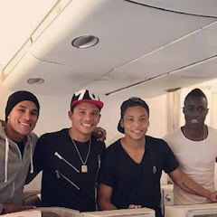 Con buen ambiente, legión italiana viaja rumbo a Colombia