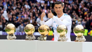 09/12/17 PARTIDO DE PRIMERA DIVISION REAL MADRID - SEVILLA CRISTIANO RONALDO BALON DE ORO