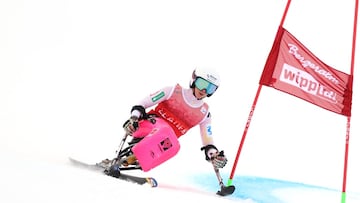 Audrey Pascual en la Copa del Mundo de esquí alpino.