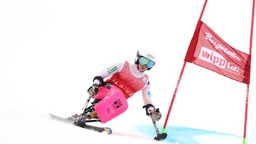 Audrey Pascual en la Copa del Mundo de esquí alpino.