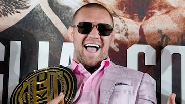 Conor Mcgregor, protagonista de la rueda prensa en el Hotel Hard Rock, presentando la velada de Bare Knuckle Fighting Championship (BKFC) entre Franco Tenaglia y Tony Soto.