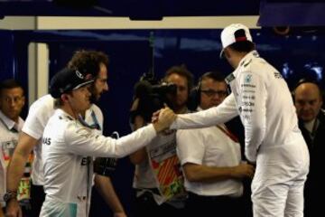 Lewis Hamilton y Nico Rosberg.