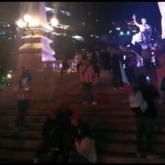 Ya estaban listos para festejar en el Ángel de la Independencia, pero les cebaron la fiesta